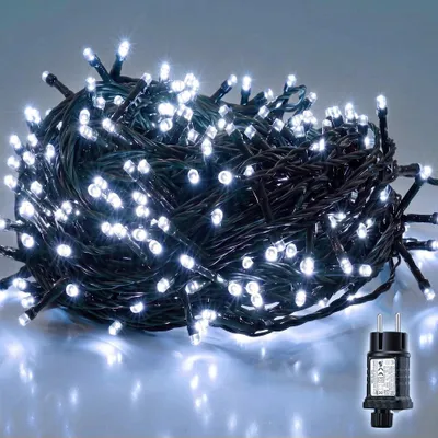 Produktbild von Salcar 10 m 150 LED Lichterkette Kaltweiß Beleuchtung Weihnachten Innen 8 Modi & Memory-Funktion Weihnachten LED Deko