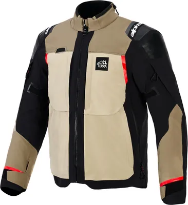 Immagine prodotto di Giacca da moto in tessuto impermeabile Alpinestars Andes Pro Drystar XF, marrone/nero/grigio, L
