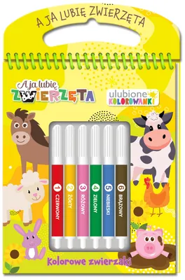 Obrázok produktu pre A ja lubię zwierzęta. Ulubione kolorowanki 2 - praca zbiorowa