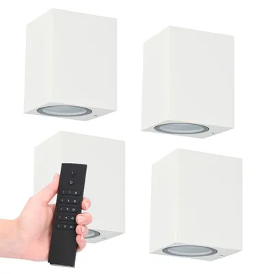 Image de HOFTRONIC - Applique murale LED 4W 345lm 2700K GU10 IP65 Blanc Dimmable