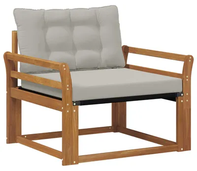 Produktbild von vidaXL Outdoor-Sofagarnitur Massives Akazienholz und Textilene Natur
