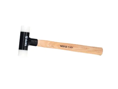 Produktbild von Yato YT-4624, Rückstoßfreier Hammer, Polyurethan (PU), Holz, Schwarz, Holz, 31,8 cm, 265 g