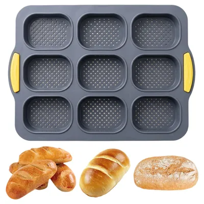 Productafbeelding van Siliconen bakvorm voor broodjes - Anti-aanbaklaag - Geschikt voor het bakken van deegwaren