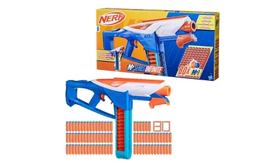 Produktbild von Nerf N Series Infinite Blaster und 80 präzise N1 Darts, Spannschlitten für Präzision und abnehmbares Gurtmagazin, für fortgeschrittene Spieler ab 8