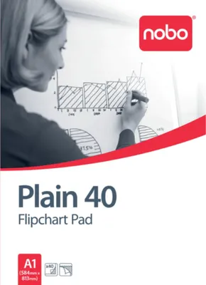 Produktbild von Nobo Flipchart Block, A1, blanko 40 Blatt, 70g/m