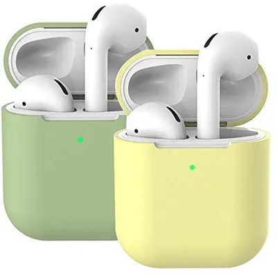 Productafbeelding van Compatibele Siliconen Hoes voor AirPods - 2 Pack