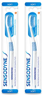 Obrázok produktu pre 2 ks zubnej kefky Sensodyne Soft určené pre citlivé zuby – výhodný balík – 2 kusy