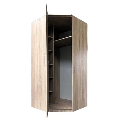 Produktbild von Eckkleiderschrank Kleiderschrank Schrank Drehtürenschrank 94cm Sonoma/Sonoma Szantal