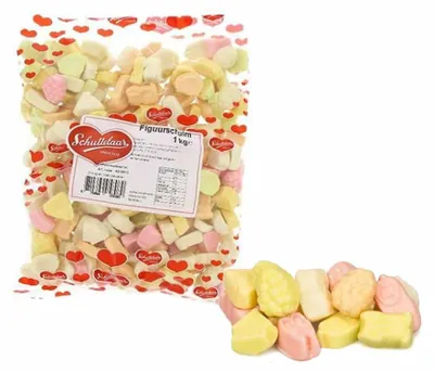 Produktbild von Schuttelaar Bonbon Figuurschuim 1000g Beutel (Schaumzucker)