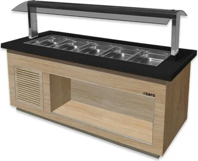 Produktbild von SARO Salatbar für 5x 1/1 GN, PREMIUM LINE SB-K200 OAK