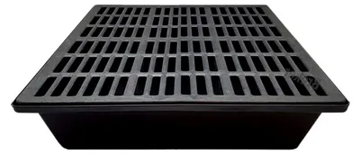 Produktbild von Futterauffangwanne mit Gitter für Futterautomaten - 60 x 60 cm - reduzierte Futterverluste