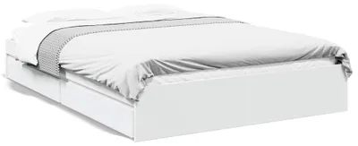 Zdjęcie produktu dla Rama Łóżka Z Szufladami, Biała, 160X200 Cm Lumarko!