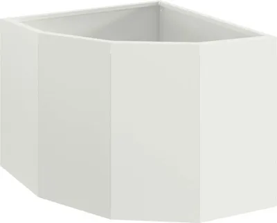 Produktbild von vidaXL Eckpflanzer Weiß 45 x 45 x 35 cm Stahl