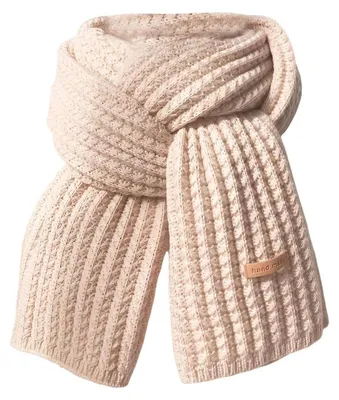 Zdjęcie produktu dla Szal damski zimowy, 170 cm x 20 cm, jednolity kolor, miękki i ciepły