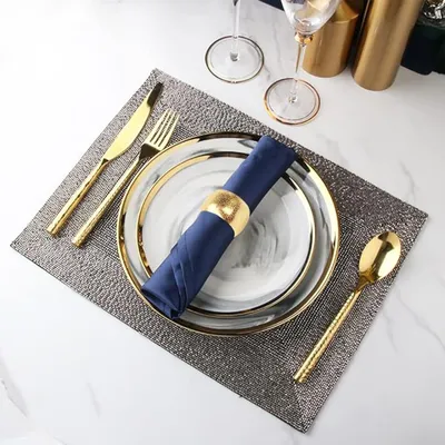 Produktbild von Serviettenringe Gold, 12 Stück Serviettenringe aus Metall, Serviettenschnallen für Tischdekoration, Valentinstag, Ostern, Hochzeit, Weihnachten Abendessen Party (Gold)