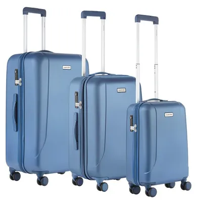 Produktbild von CarryOn Skyhopper Koffer-Set, 3-teilig – Hartschalenkoffer mit TSA-Schloss - Blau