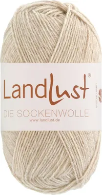 Produktbild von Lana Grossa - Landlust die Sockenwolle 50g Mélange 1608 natur meliert