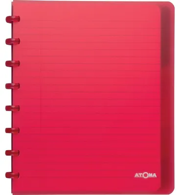 Productafbeelding van Atoma – Trendy notitieboek, A5+, 120 pagina's, geruit, met 6 registers, verkrijgbaar in verschillende kleuren