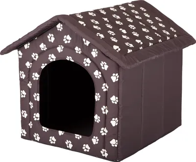 Zdjęcie produktu dla Poduszka dla psa Buda dla psa Legowisko dla kota - Standard - 44 x 45 x 38 cm [Rozmiar: R2] - Brazowy z lapkami