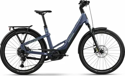 Image de Winora YAKUN X10E night purple-gloss 27,5" 600 Wh Wave Vélo électrique de randonnée en bleu foncé