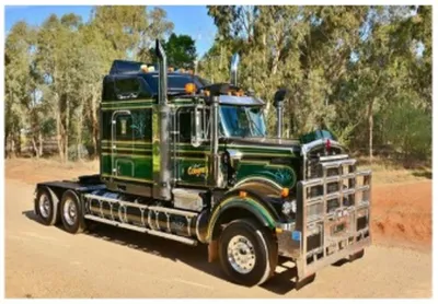 Produktbild von Malen nach Zahlen: Grüner Lastwagen, 50x40 cm, mit Rahmen, kreativ