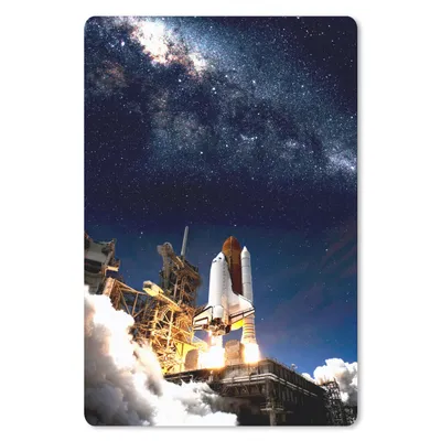 Produktbild von MuchoWow® Mauspad Mousepad Weltraum - Sterne - Rakete 18x27 cm - Mousepads - Maus Mat - Pad - Mausunterlage