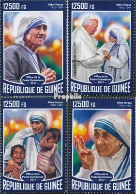 Produktbild von Briefmarken Guinea 2017 Mi 12466-12469 (kompl. Ausgabe) postfrisch Mutter Teresa