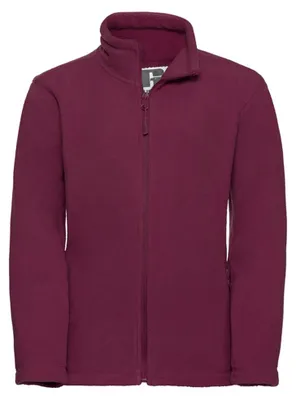 Produktbild von Russell - Fleecejacke für Kinder, Durchgehender Reißverschluss, Für Außen LT5000 (128) (Burgunderrot)