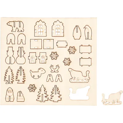 Image de Figurines en bois à assembler