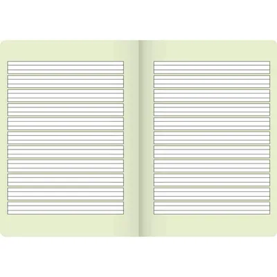 Produktbild von Brunnen Schulheft Vivendi A5 11 Liniensysteme - Kontrastlineatur - alle Ausgangsschriften - Lin. 1 orange - Liniertes Papier - Orange - 16 Blätter - A5 - 90 g/m² -