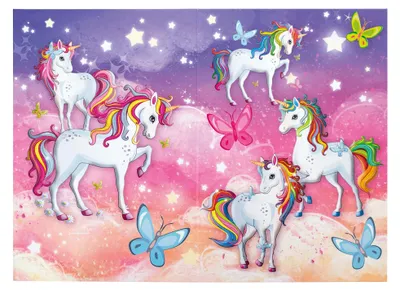 Immagine prodotto di HERMA 19738 Cestino Unicorno in cartone robusto 22x31,5 cm