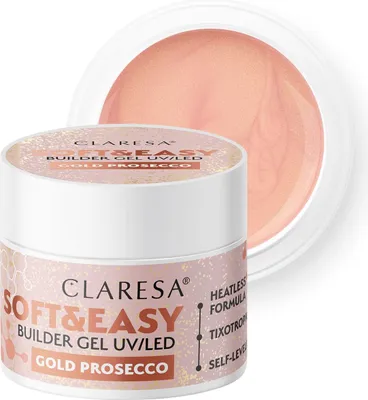 Obrázok produktu pre Claresa Soft&Easy gold prosecco stavebný gél 12g
