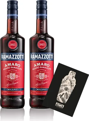 Produktbild von Ramazzotti 2er Set Amaro 1815 0,7L (30% vol) Kräuterlikör aus Italien Milano - [Enthält Sulfite]