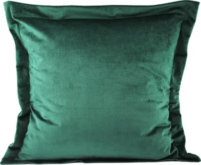 Produktbild von 2-Set SAMT KISSENBEZUG mit Stehsaum 40x40cm FLASCHENGRÜN Kissenhülle Dekokissenbezug Sofakissen Zierkissen Velours