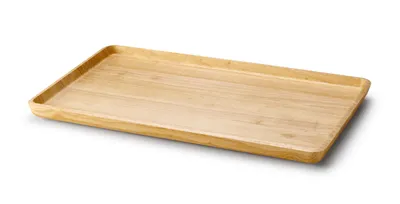 Immagine prodotto di CONTINENTA Tablett rechteckig, Gummibaum 53x32x3 cm 3288 4017167328805 Vorteilset – 2 Stück – inkl. 4 Edelstahl-Trinkhalme