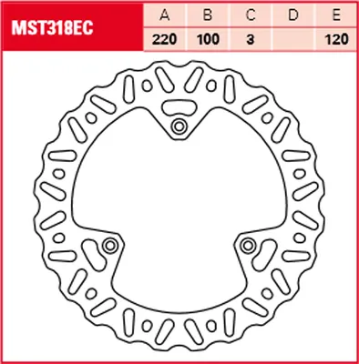 Produktbild von TRW Bremsscheibe Offroad starr MST318EC YZ85 RM85 RD