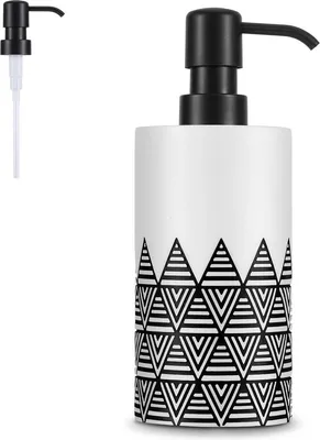 Produktbild von Seifenspender Flasche 430ml weiß/schwarz