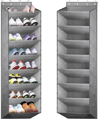 Produktbild von Unyqoos® Hängendes Schuhregal mit 8 Fächern für die Tür, platzsparender Organizer