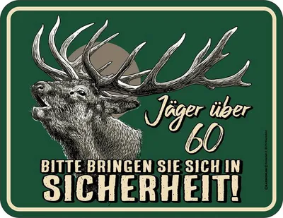 Produktbild von Jäger - Fun-Schilder - Jäger über 60
