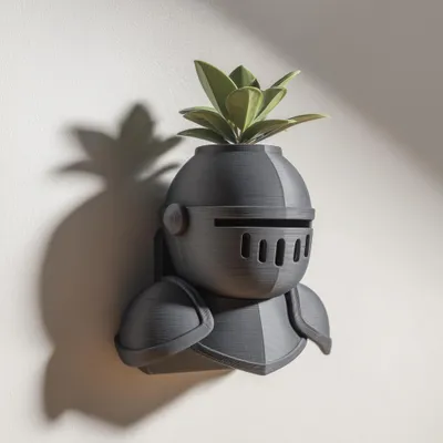 Obrázok produktu pre Decords 3D nástenný kvetináč – nástenný kvetináč "Ritterhelm" (Rytierska prilba), 13 cm