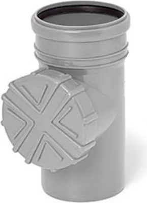 Produktbild von Rohrreiniger mit Sieb für 110 mm Abflussrohr, grau