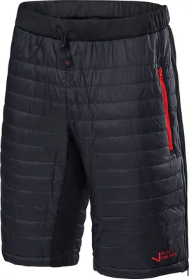 Produktbild von BLACK CREVICE - Herren Isolationshose/Thermoshorts/kurze Überhose | Farbe: Schwarz/Rot | Größe: M