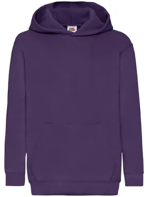 Produktbild von Fruit of the Loom Kinder Kapuzen Pullover Klassik 80/20 RW4838 (12/13 Jahre (152)) (Violett)