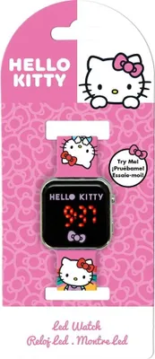 Produktbild von Hello Kitty LED-Uhr für Kinder, verstellbares Armband, farbenfrohes Design