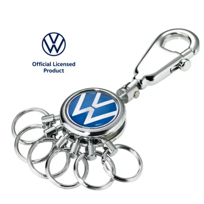 Produktbild von TROIKA PATENT VW, Schlüsselring, Blau, Silber, Weiß, Metall, Rund, Uni, Alle