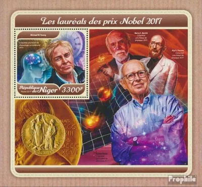 Produktbild von Briefmarken Niger 2017 Mi Block 797 (kompl. Ausg.) postfrisch Nobelpreis