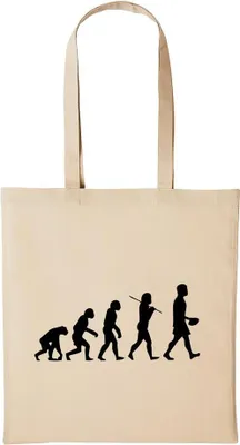 Produktbild von Huuraa Baumwollbeutel Evolution Football Geschenk Einkaufstasche Natural 10 Liter Baumwolle Evolution Football Accessoire