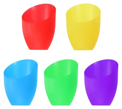 Lampenschirm Kunststoff 13 cm, 5 Stück, 5 Farben