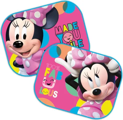 Produktbild von Disney Minnie Maus Kinder Sonnenschutz fürs Auto 2er Set 35x44 cm