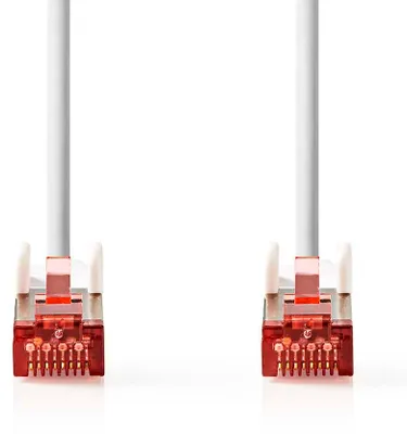Immagine prodotto di Cavo di rete CAT6 | RJ45 maschio | RJ45 maschio | S / FTP | 1.50 m | Tondo | LSZH | Bianco | Label